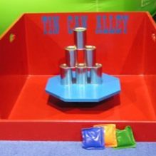 Tin Can Alley is a party game available to rent from Parties N Motion.