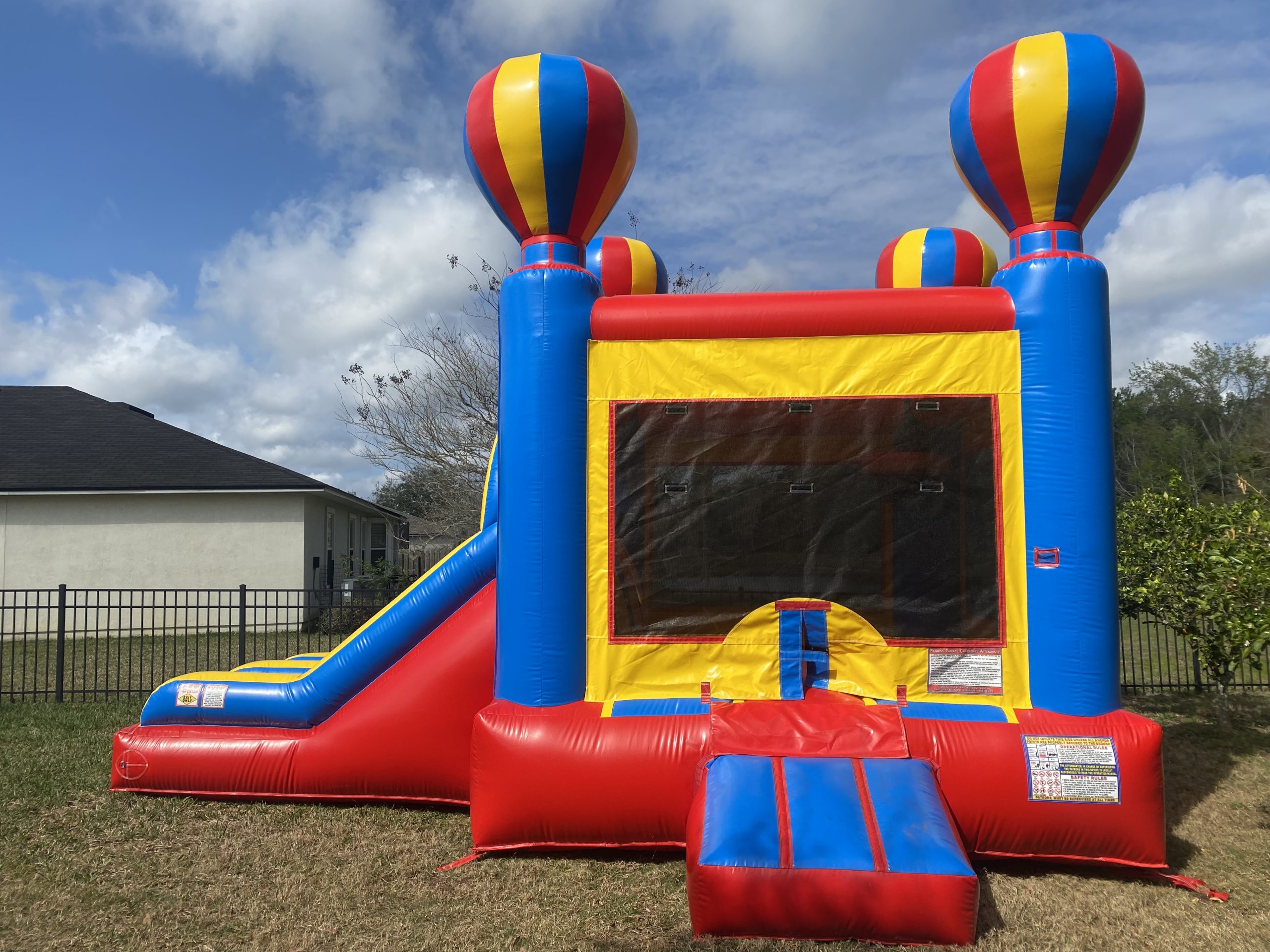 classic bounce house castle with slide